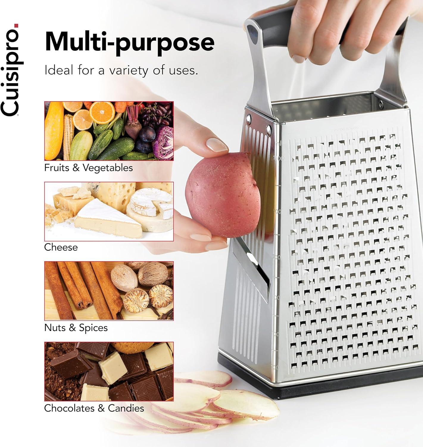 Cuisipro Surface Glide Technology 4 Sided Box Grater