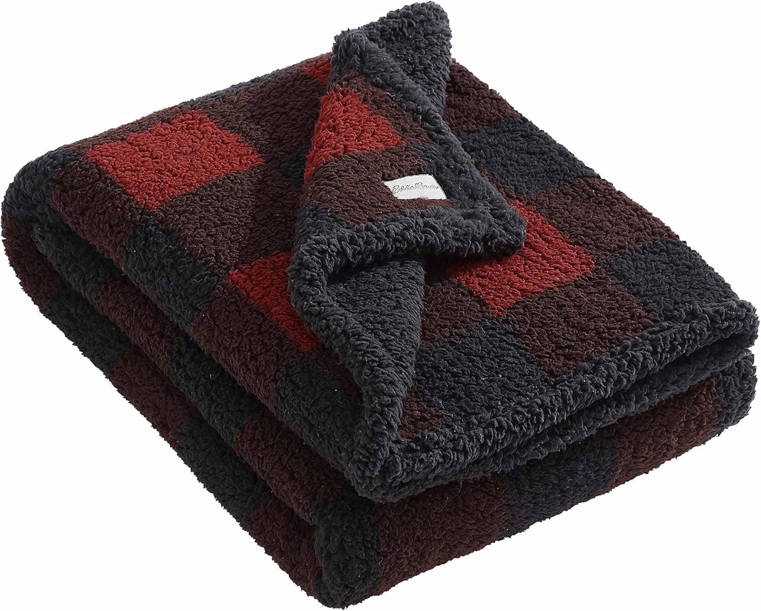 50"x60" Cabin Plaid Reversible Throw Blanket - Eddie Bauer