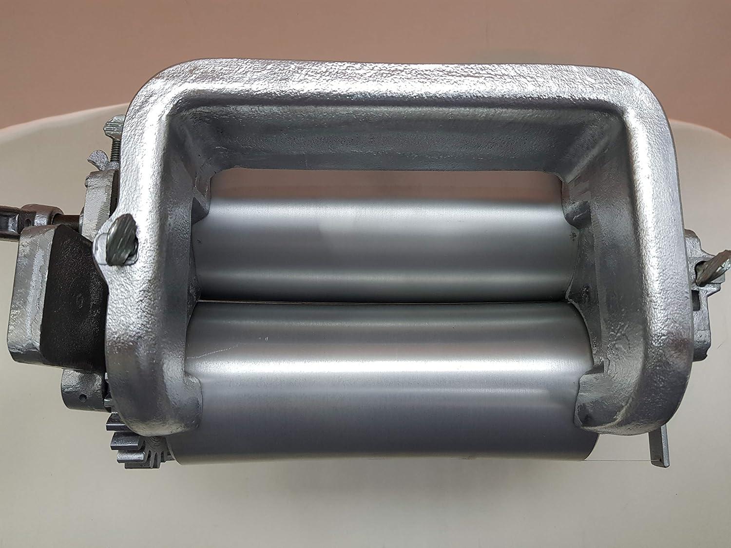 Gonzalez Aluminum Manual Corn Tortilla Maker with Adjustable Rollers