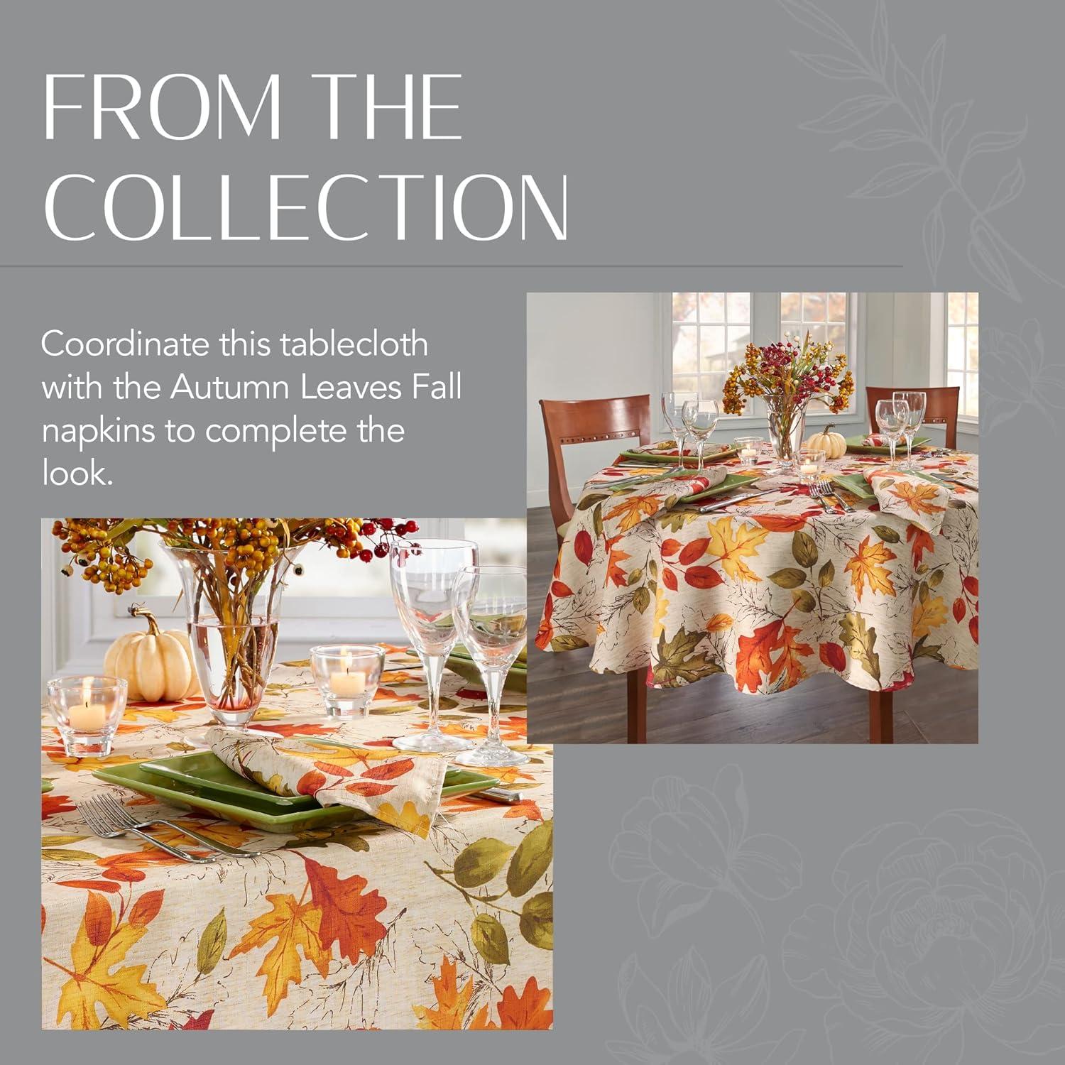 Autumn Leaves Fall/Harvest Printed Tablecloth