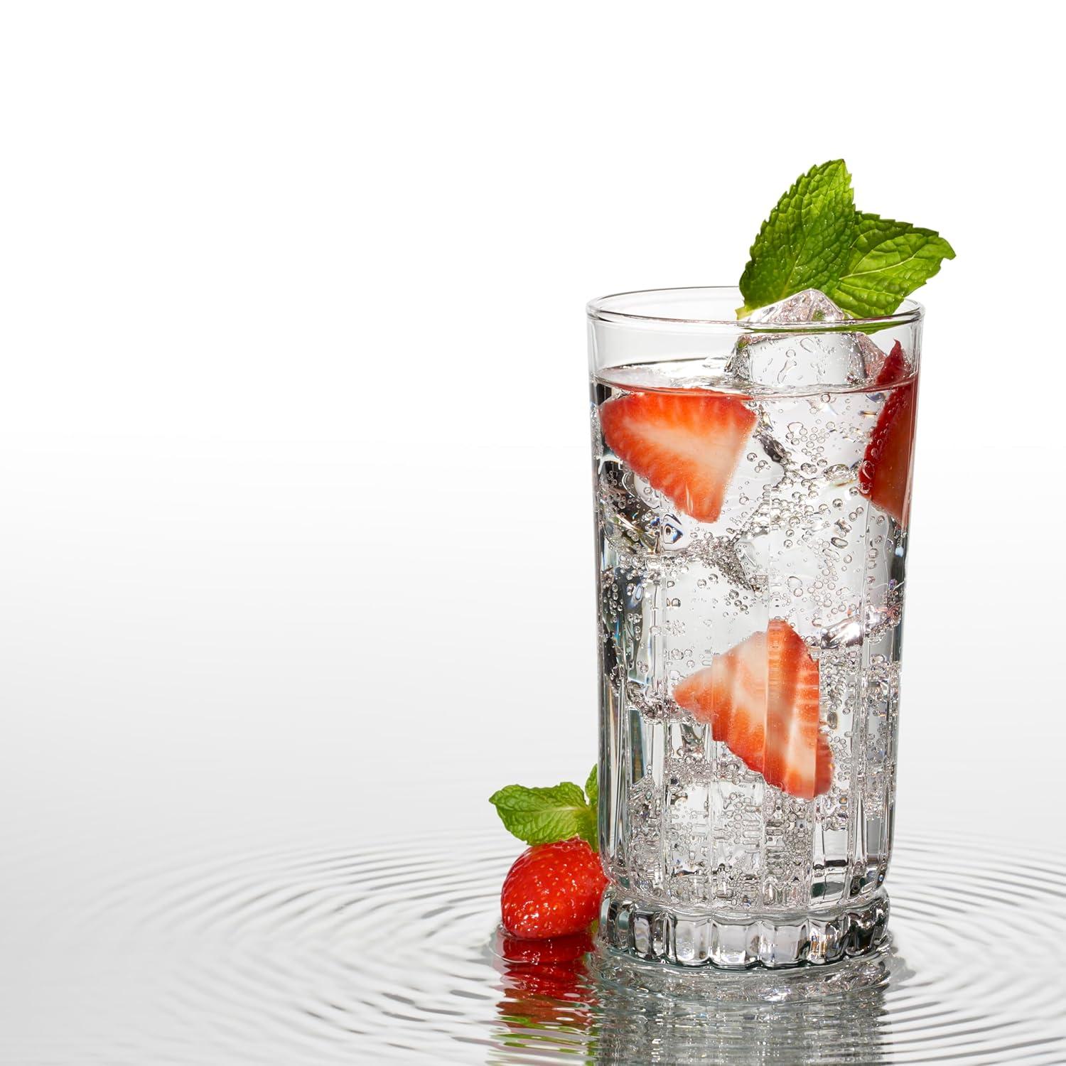 BETOFUL Drinking Glasses Set, 16 Piece Set