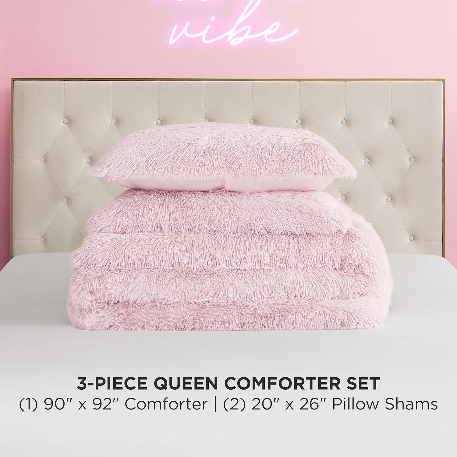 Juicy Couture Juicy Couture Shaggy Faux Fur Comforter & Shams Bedding Sets