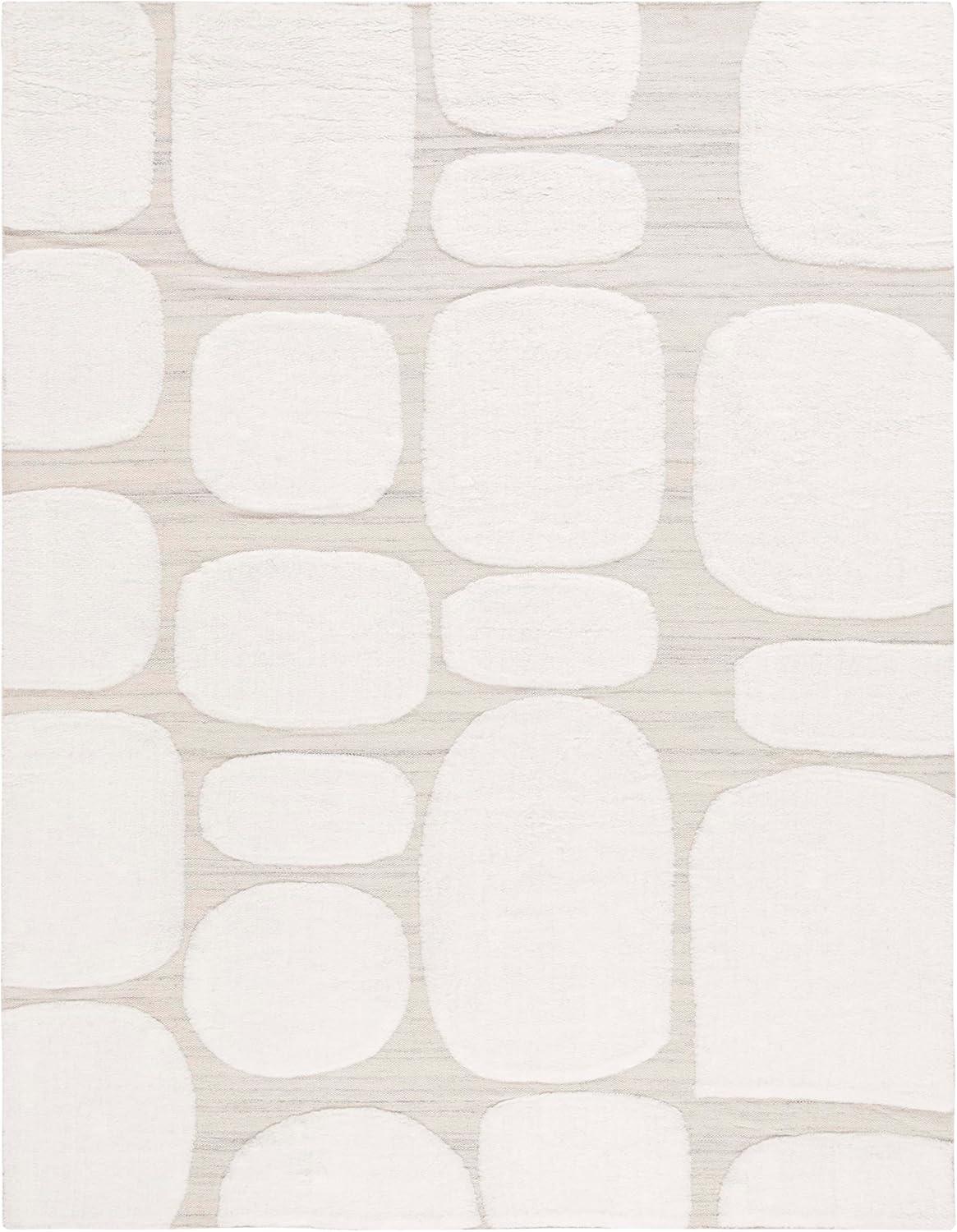 SAFAVIEH Manhattan Sylvia Geometric Area Rug, Ivory/Beige, 6' x 9'