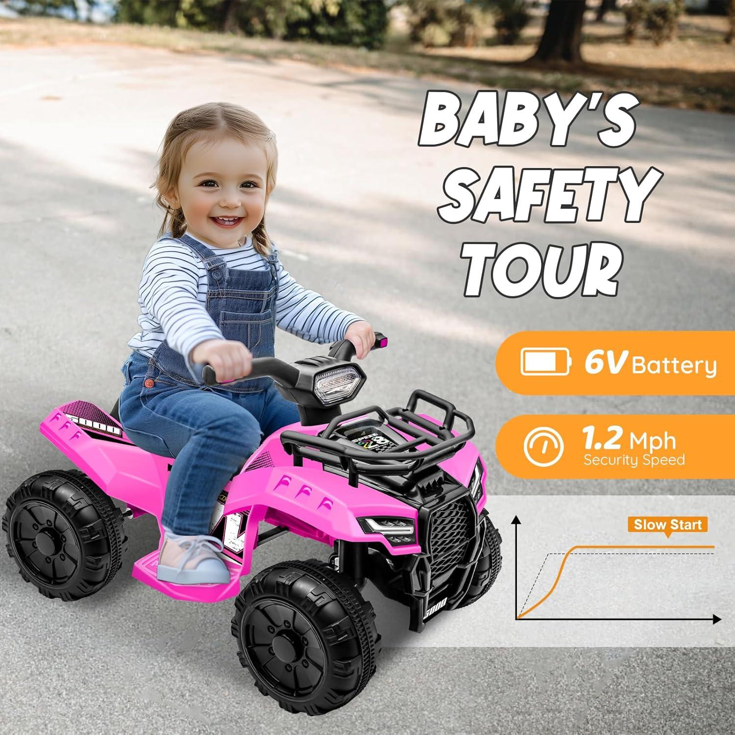 Aosom Aosom 6 Volt 1 Seater All-Terrain Vehicles Battery Powered Ride On