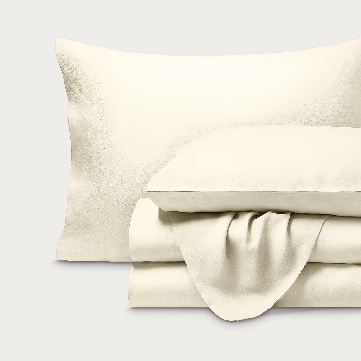 Bare Home 100% Linen Sheet Set