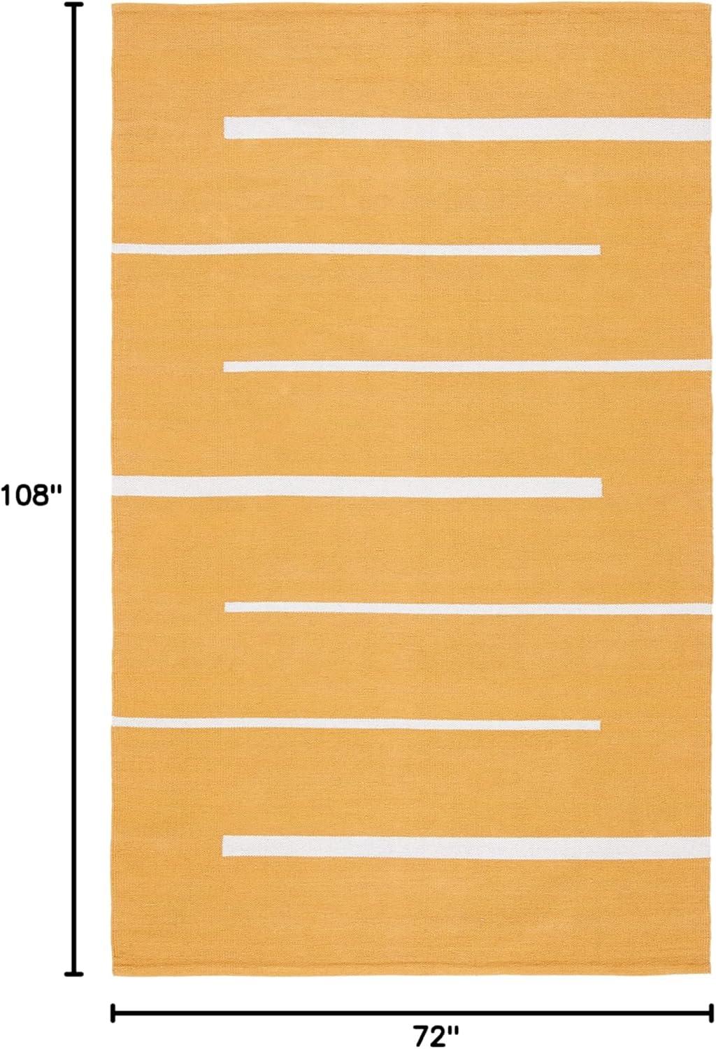 Montauk MTK311 Hand Woven Indoor Area Rug - Gold/Ivory - 6'x9' - Safavieh