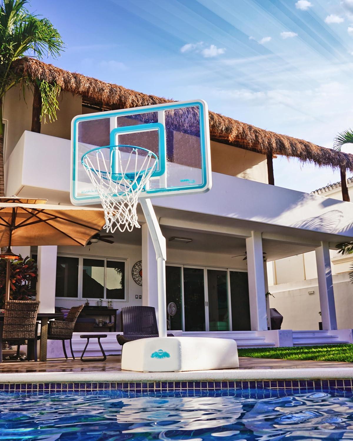 Dunn-Rite Splash & Shoot  Clear Polycarbonate backboard with  Adjustable Height