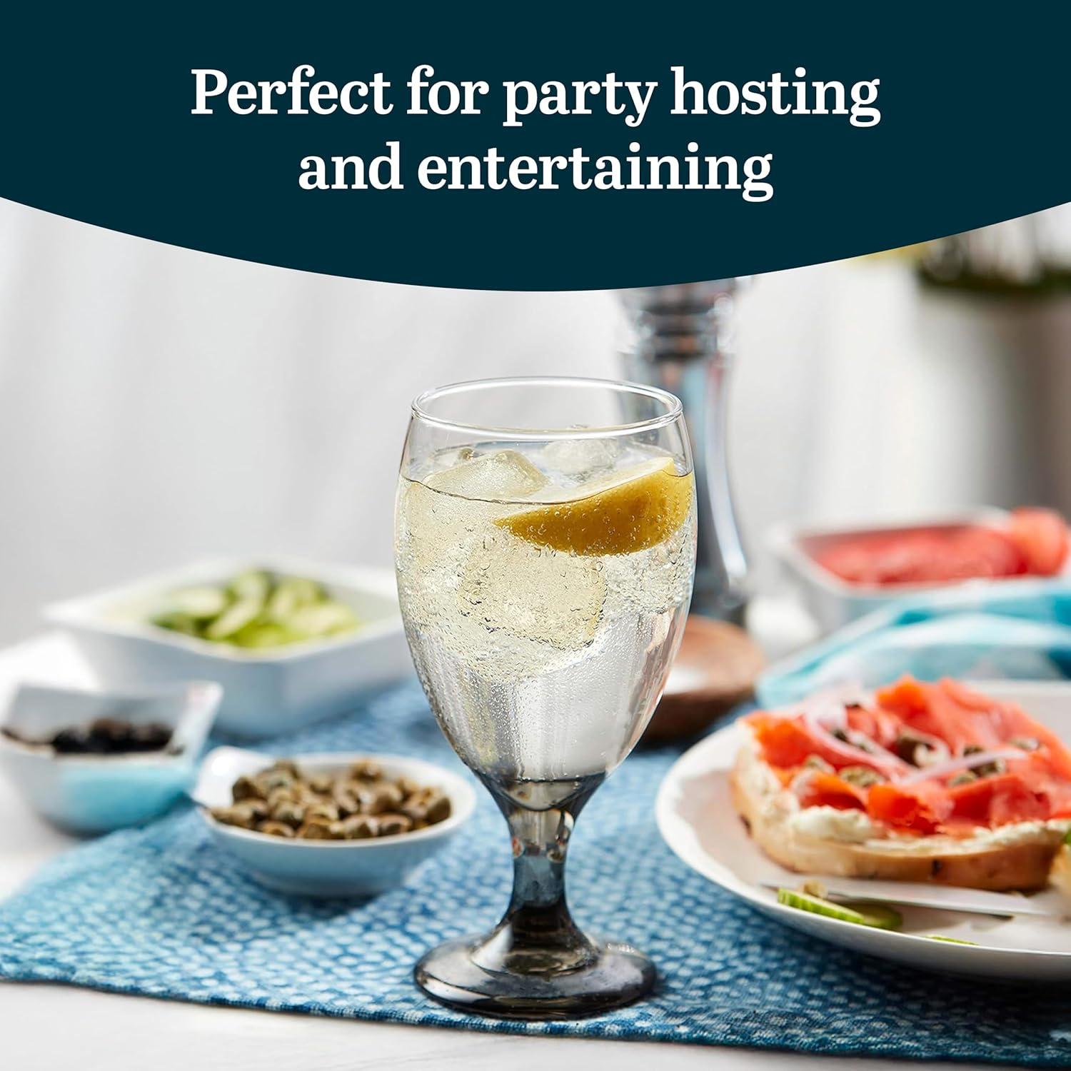Libbey Classic Goblet Party Glasses, Set of 12
