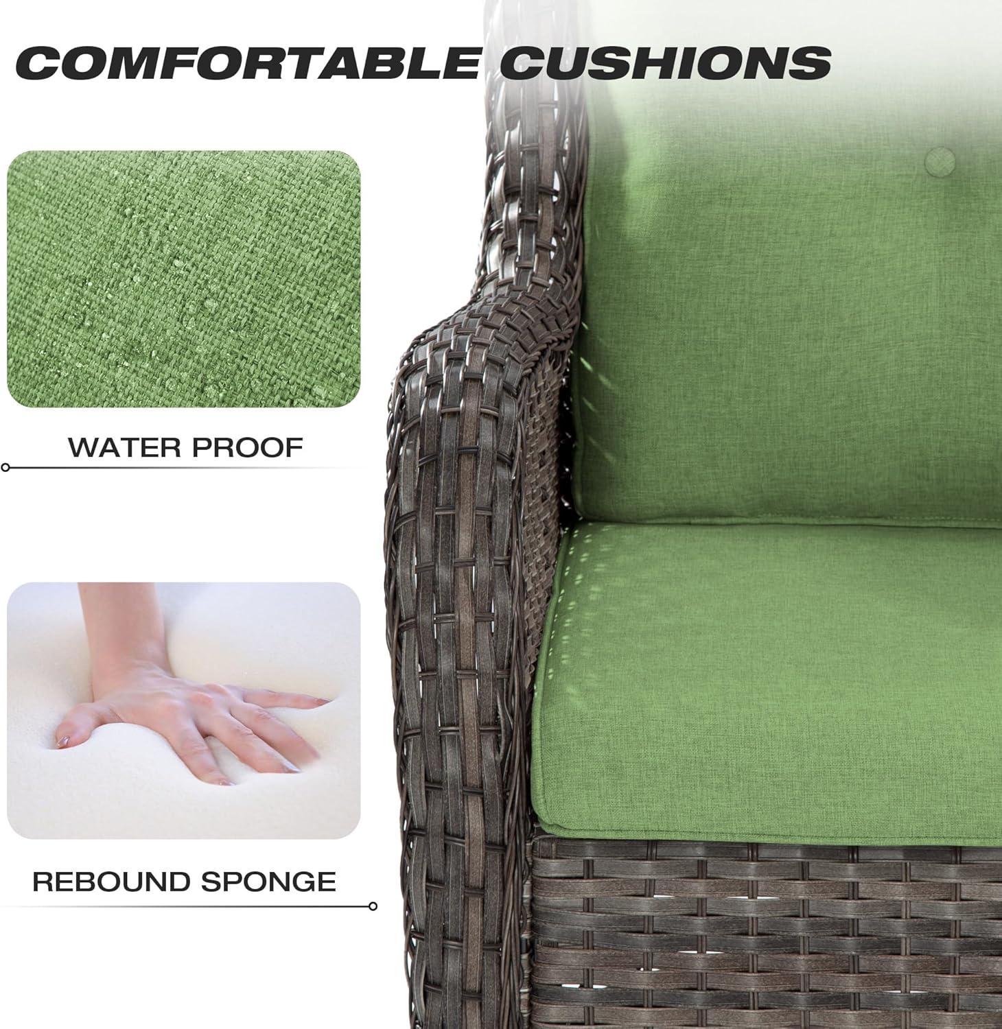 COZYWOR Outdoor Dining Armchair with Cushion