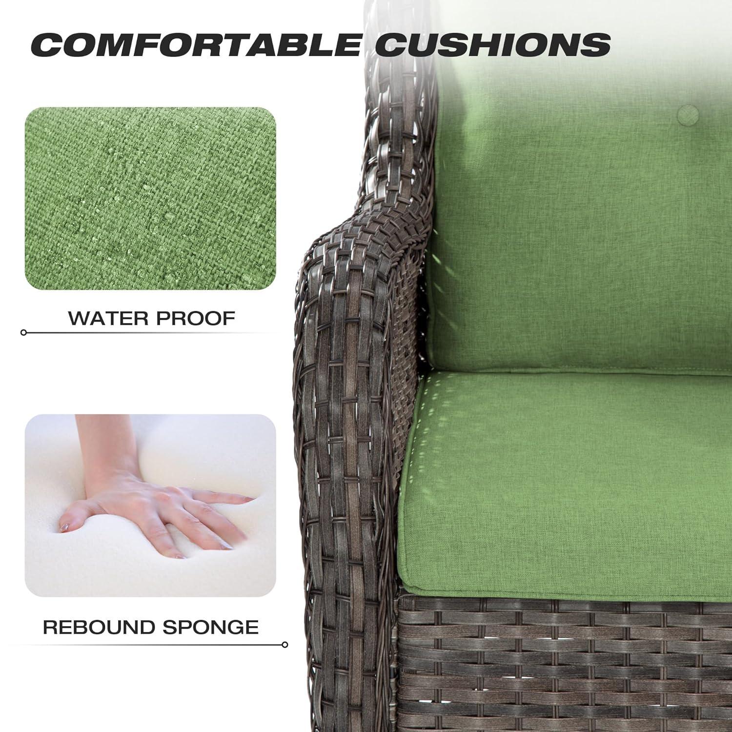 COZYWOR Outdoor Dining Armchair with Cushion