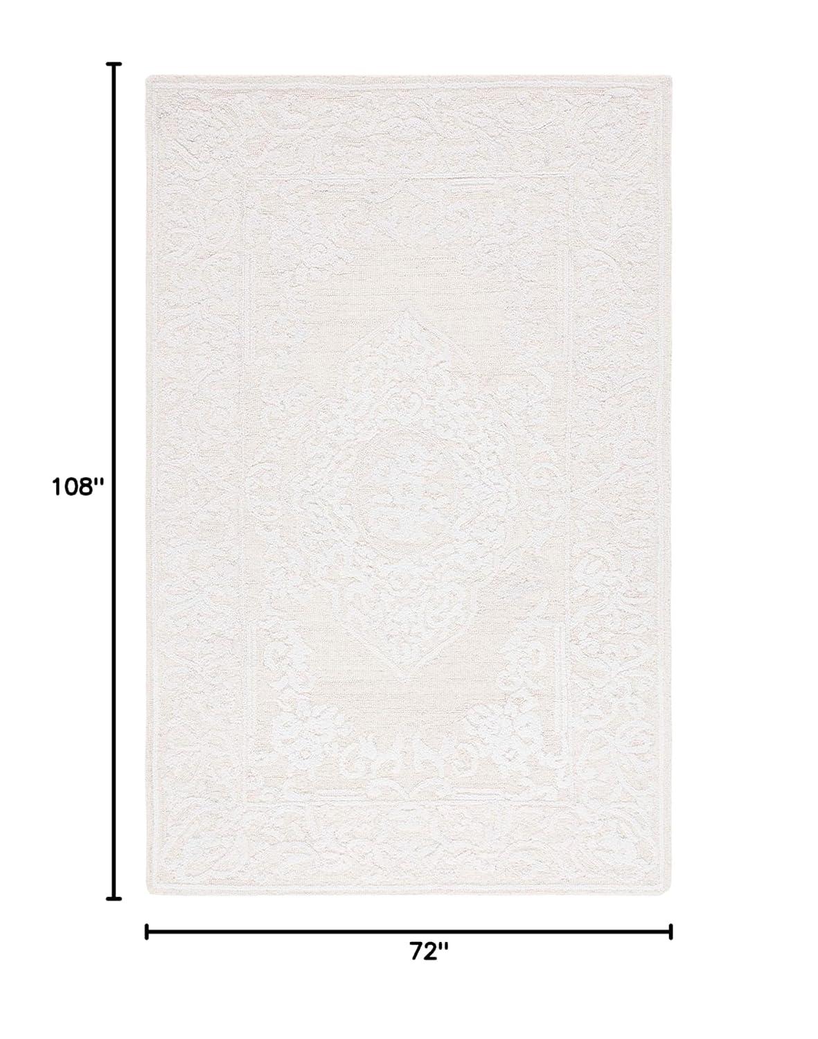 Abstract ABT359 Hand Tufted Area Rug - Ivory/Beige - 6'x9' - Safavieh.