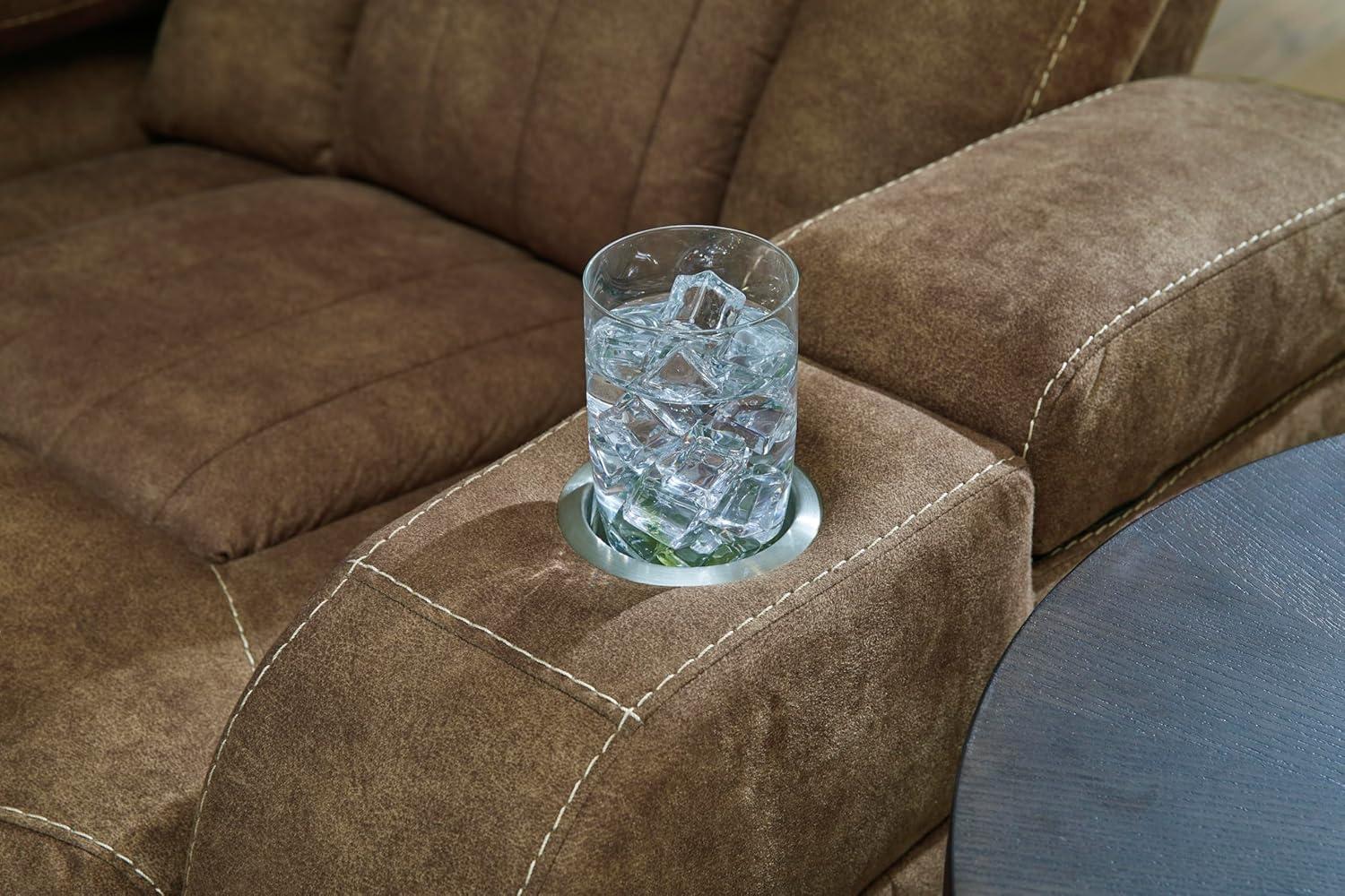 Signature Design by Ashley Wolfridge Brown Power Reclining Sofa