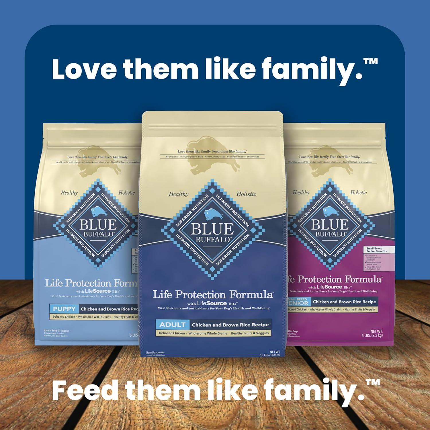 Blue Buffalo Life Protection Formula Natural Adult Dry Dog Food with Chicken and Brown Rice - 30lbs