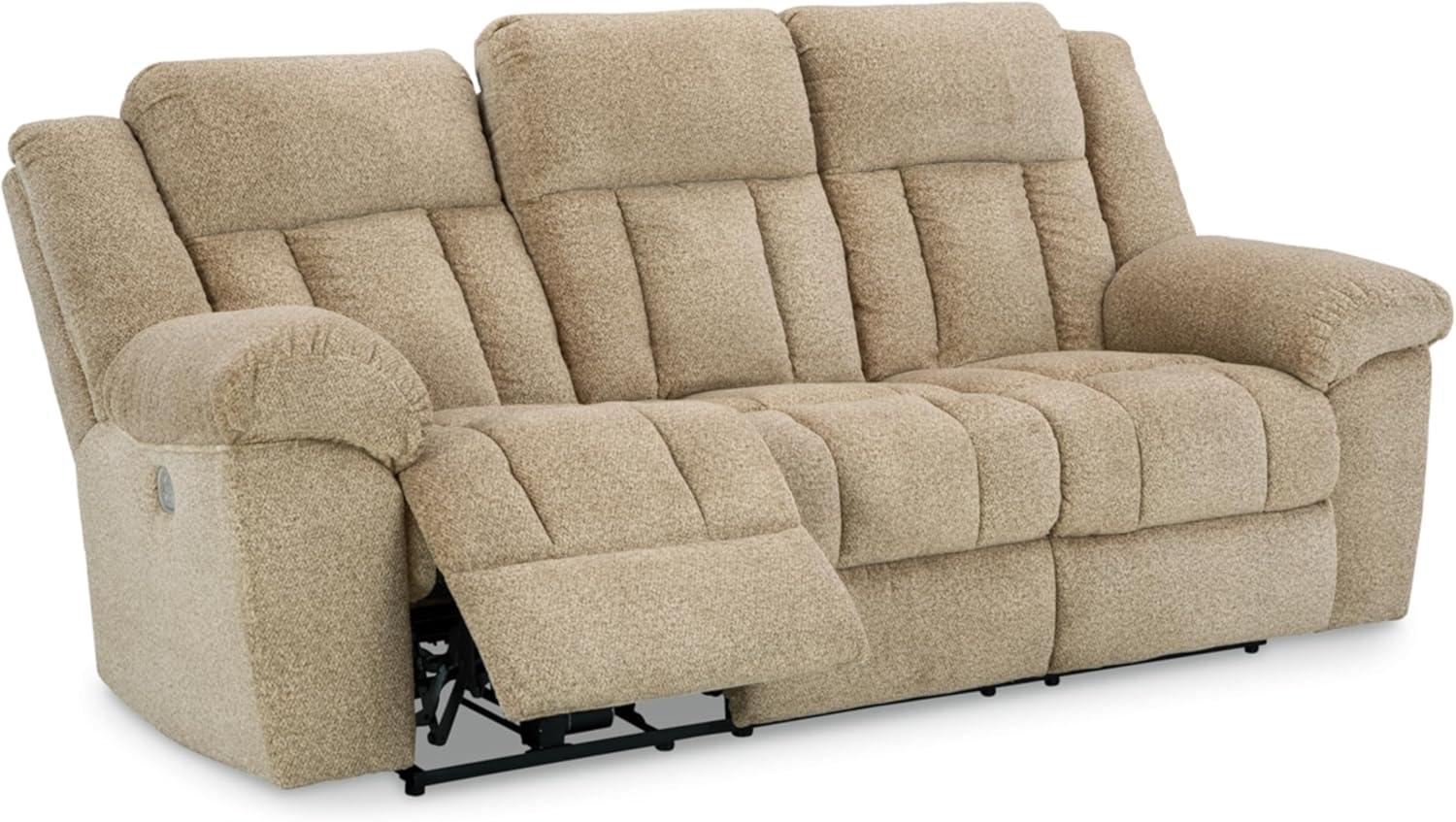 Ashley Furniture Tip-Off Wheat Power Reclining Sofa