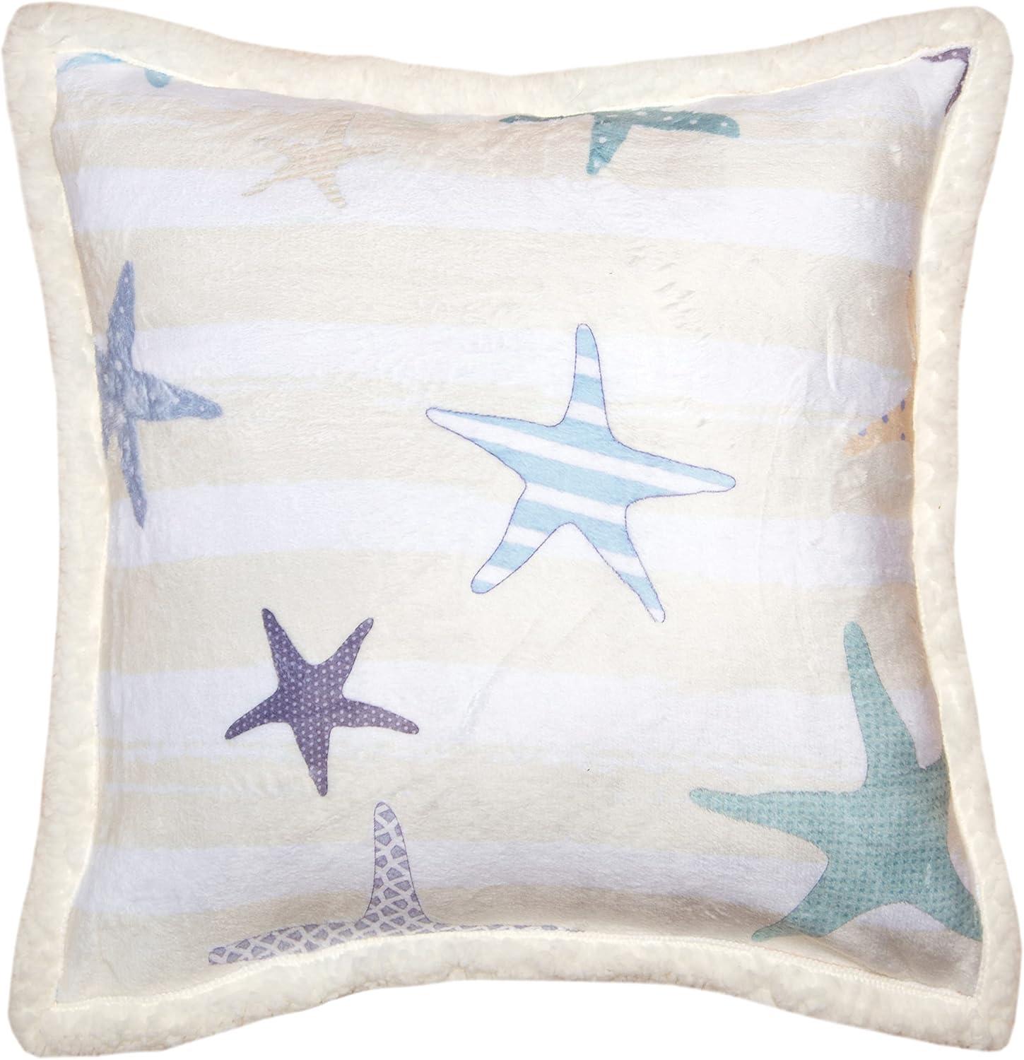 Carstens Inc. Striped Sherpa Throw Pillow