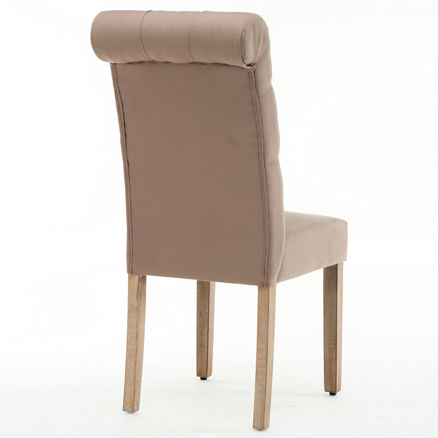 Monarda Roll Top Tufted Upholstered Side Chair