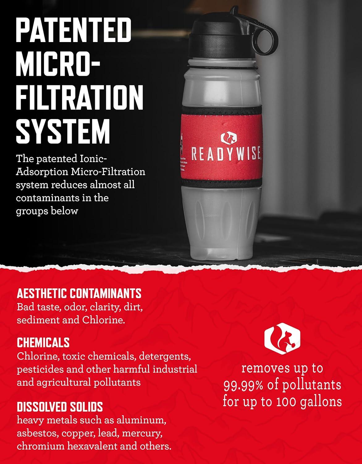 ReadyWise Seychelle Water Filtration Bottle