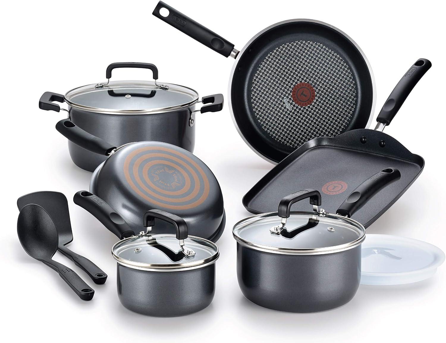 T-fal Signature 12 Pcs Cookware Set & Reviews | Wayfair