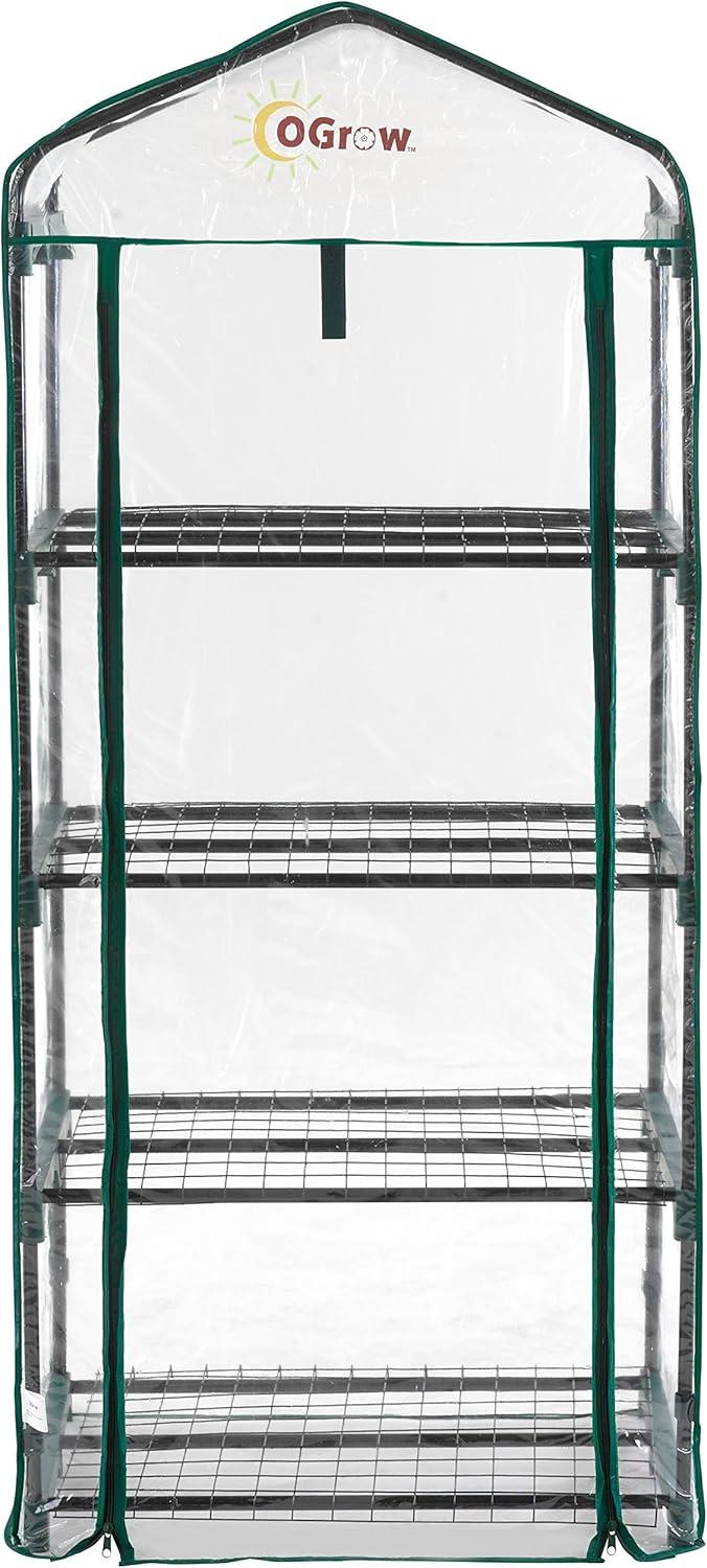 Ogrow Ultra-Deluxe 4 Tier Portable Bloomhouse Greenhouse