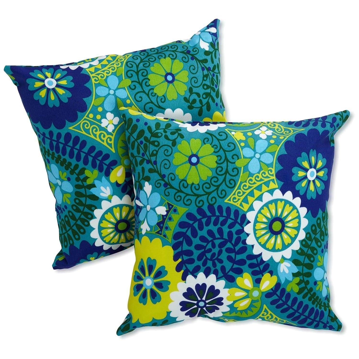 Indoor/Outdoor Reversible Throw Pillow