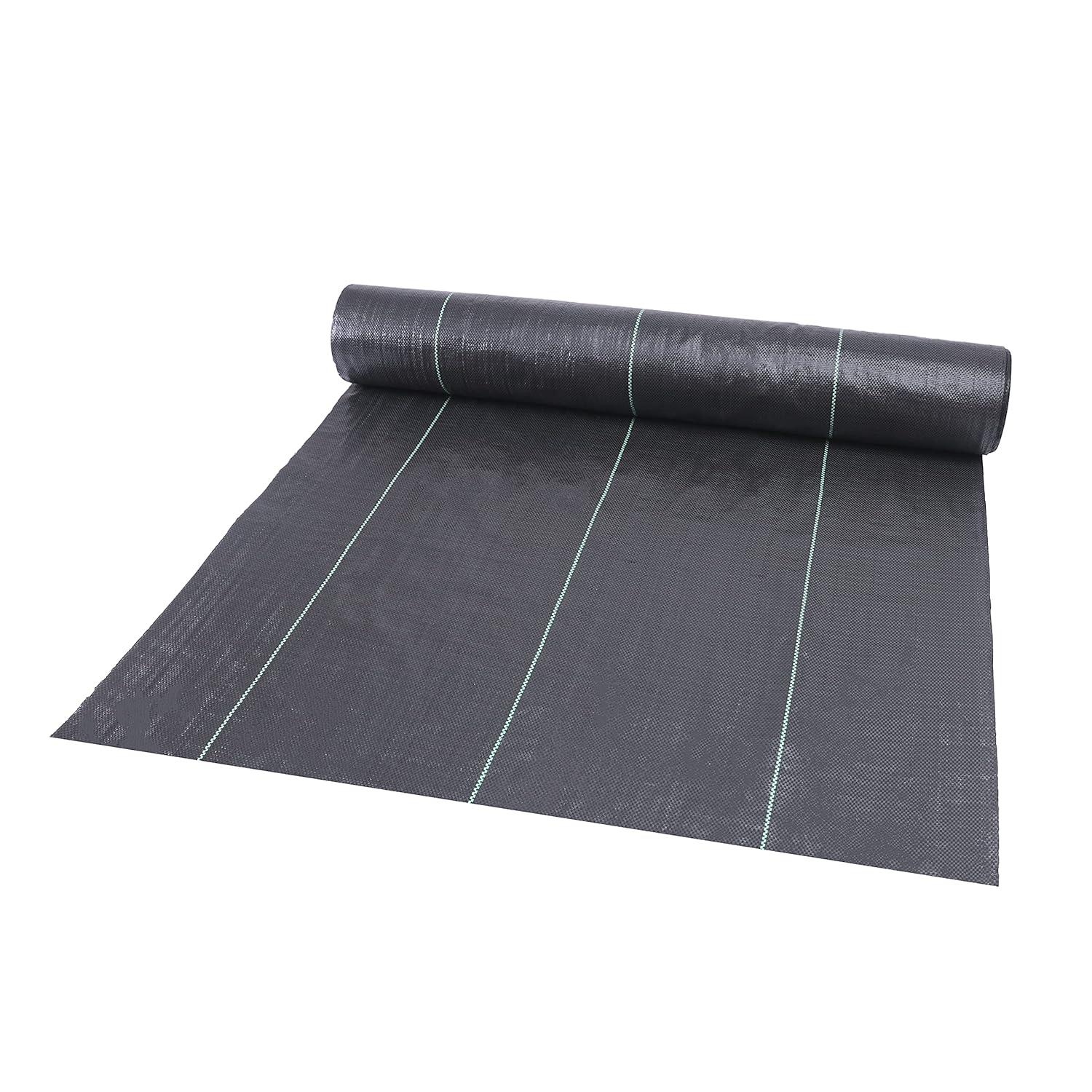 3FT x 50FT Weed Barrier Landscape Fabric Premium Heavy Duty with High Water Permeability and Breathability Woven Geotextile Fabric for Underlayment