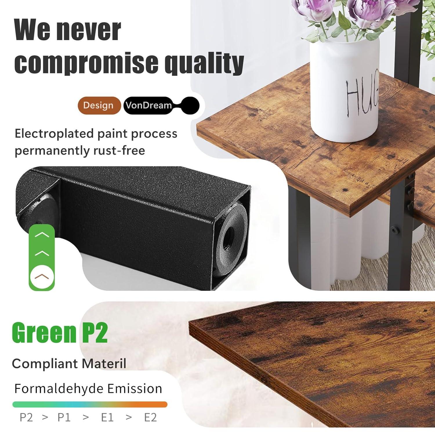 4 Tier Plant Stand Indoor, Tiered Plant Stands for Indoor Plants Multiple, Corner Flower Stand for Living Room, Multi-Layer Vintage Design Plant Shelf