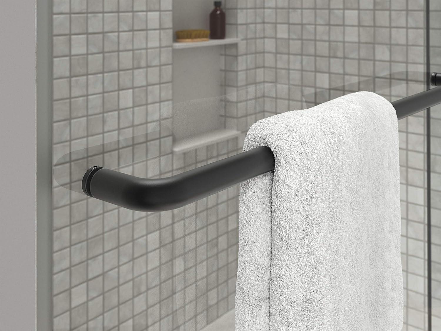 Elate Sliding Shower Door, 70-1/2-In H X 56-1/4 - 59-5/8-In W, With 1/4-In Thick Crystal Clear Glass