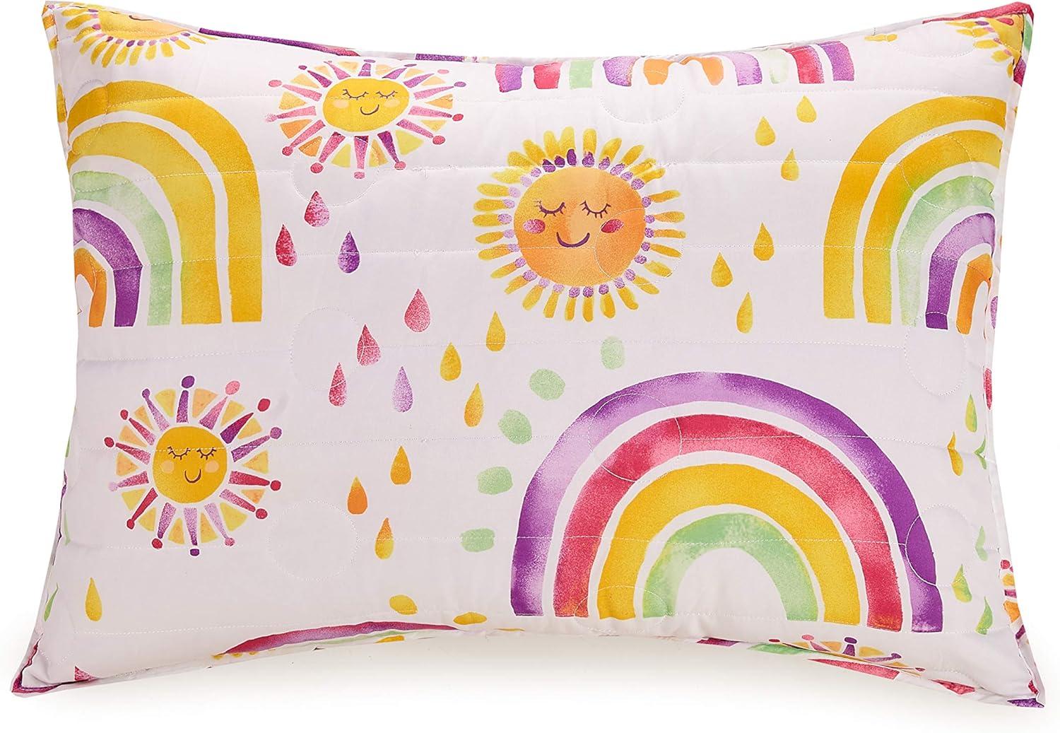 Rainbows & Suns Microfiber Quilt Set