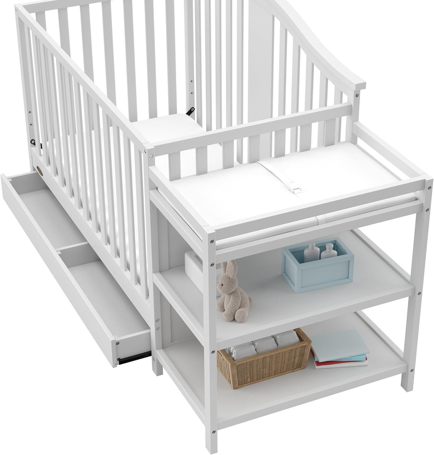 Graco Solano 5-in-1 Convertible Crib and Changer with Drawer