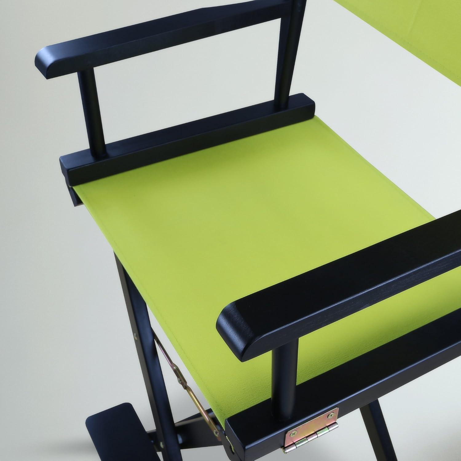 "30" Director's Chair Black Frame-Lime Green Canvas"