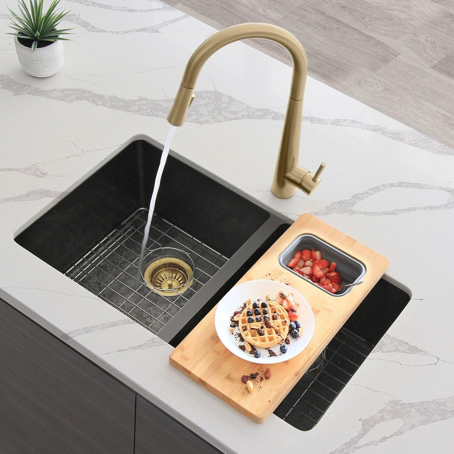 STYLISH 3.5 inch Kitchen Sink Deep Strainer with Removable Basket