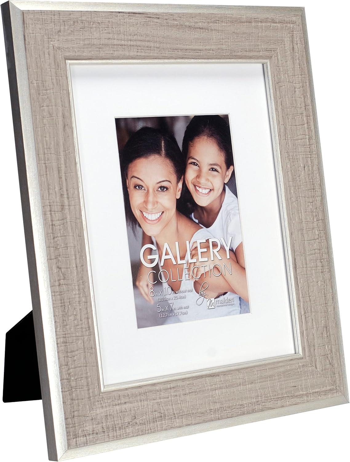 Gray and Silver Rectangular Wall Mount Picture Frame