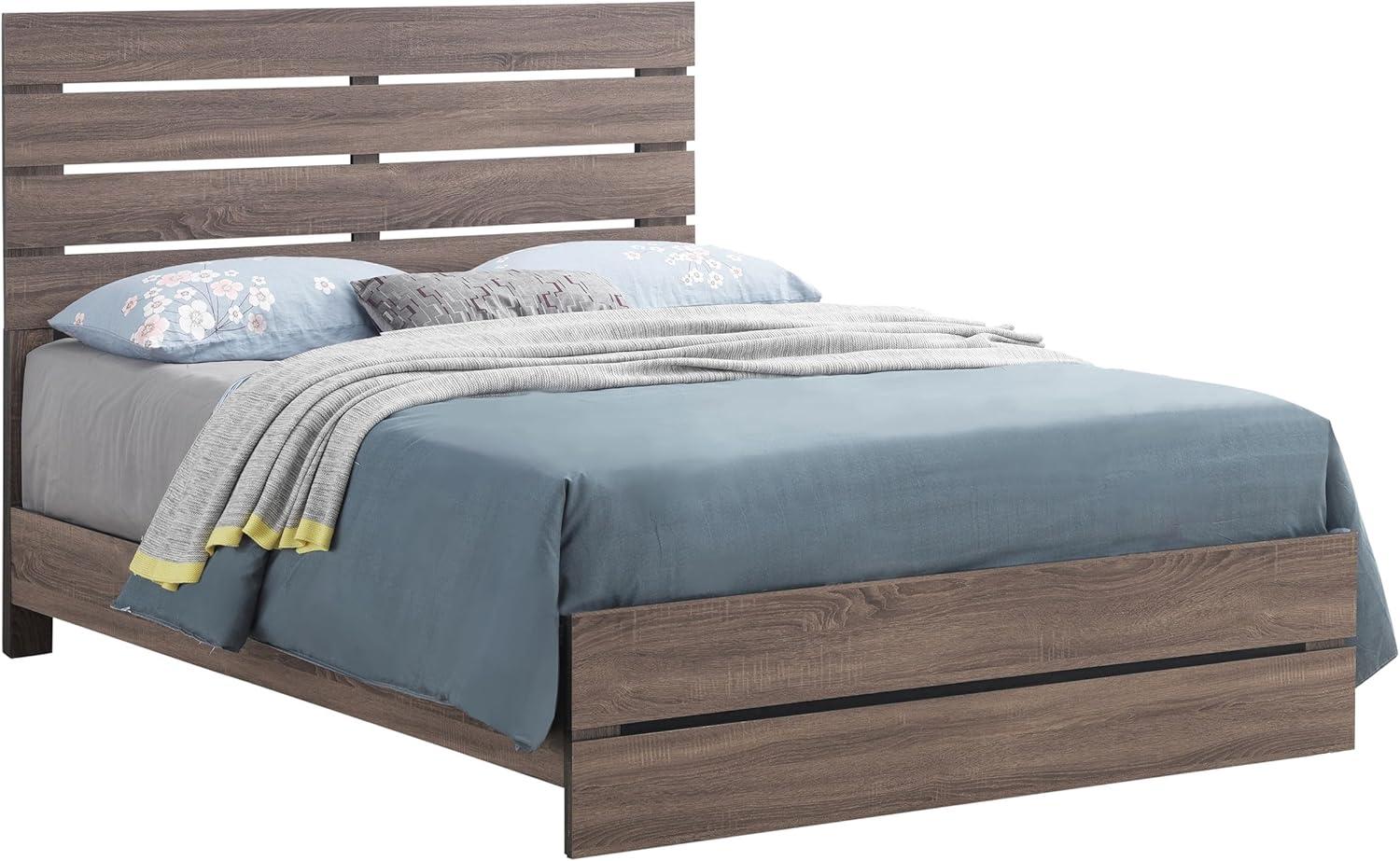 Brantford Queen Panel Bed Barrel Oak