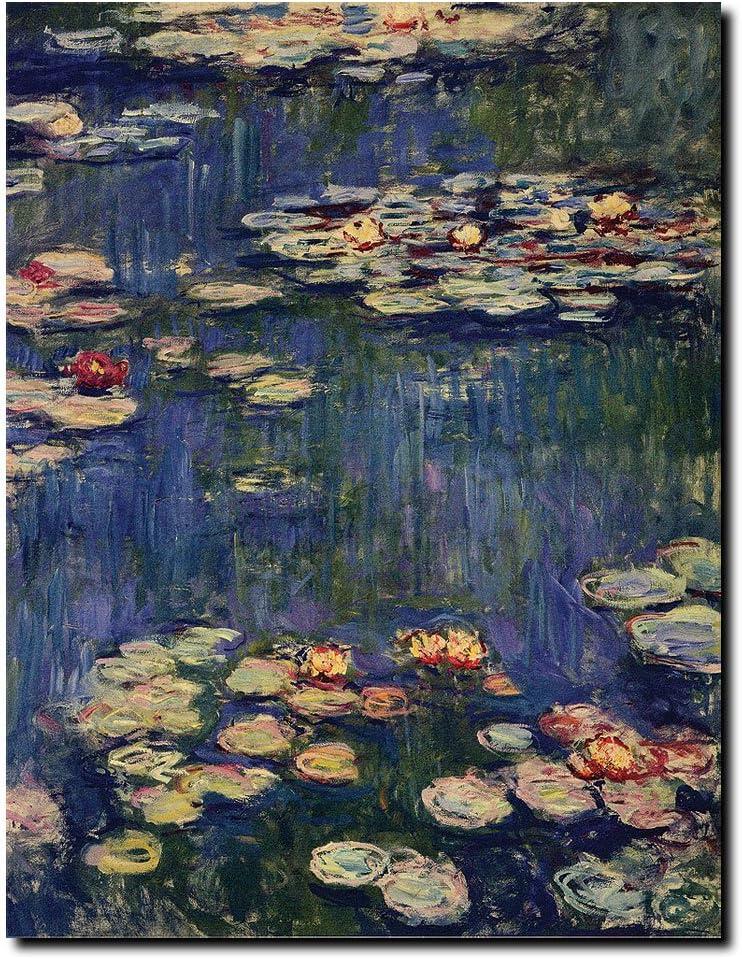 Claude Monet's Water Lilies 47" x 35" Canvas Art