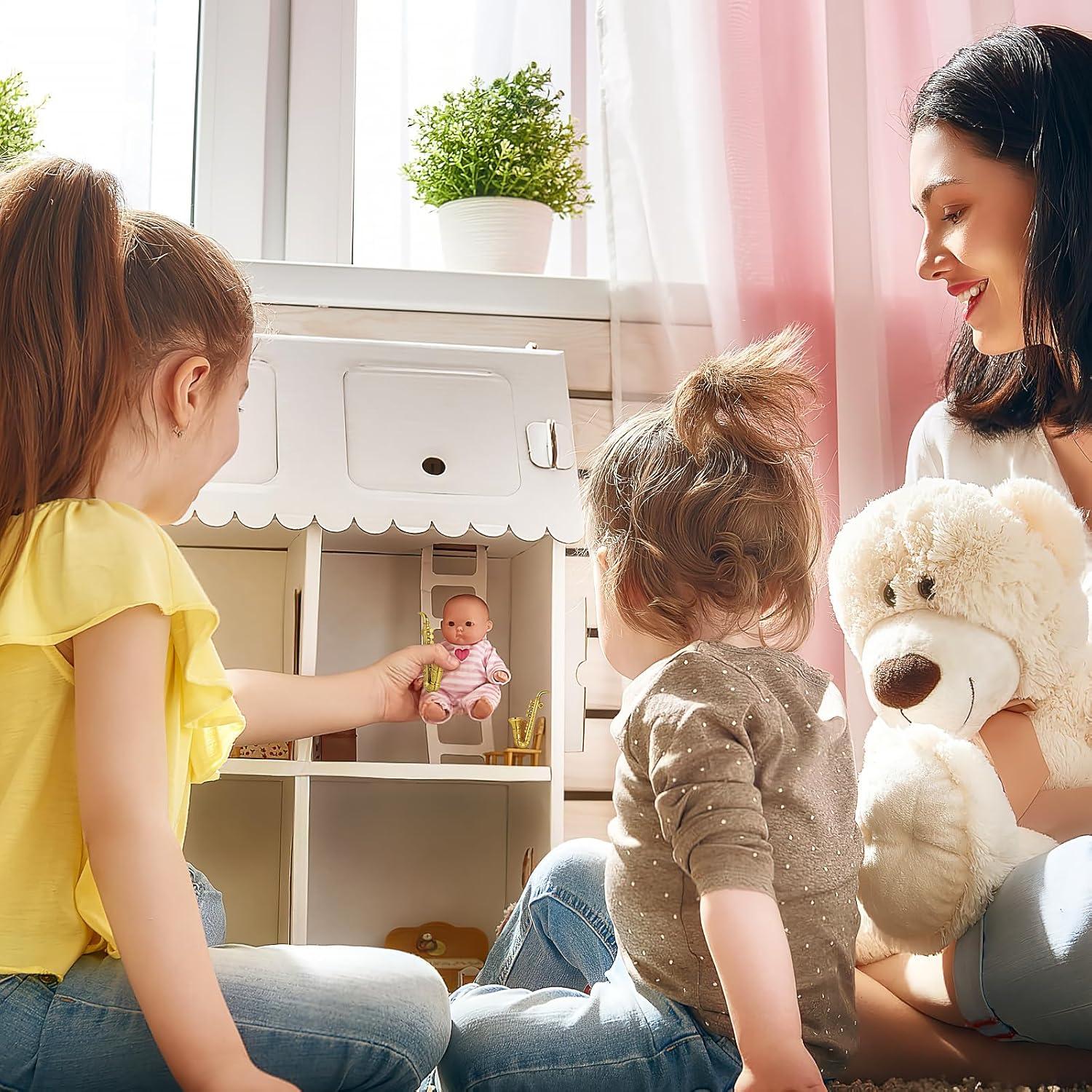 Musical Instrument Decor Mini Instrument Toy for Home Kid Bedroom (Golden, Saxophone Pattern)