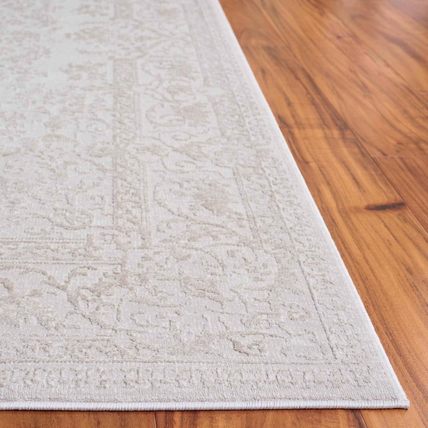 Reflection RFT664 Power Loomed Indoor Runner Rug - 2'3"x6' - Creme/Ivory - Safavieh