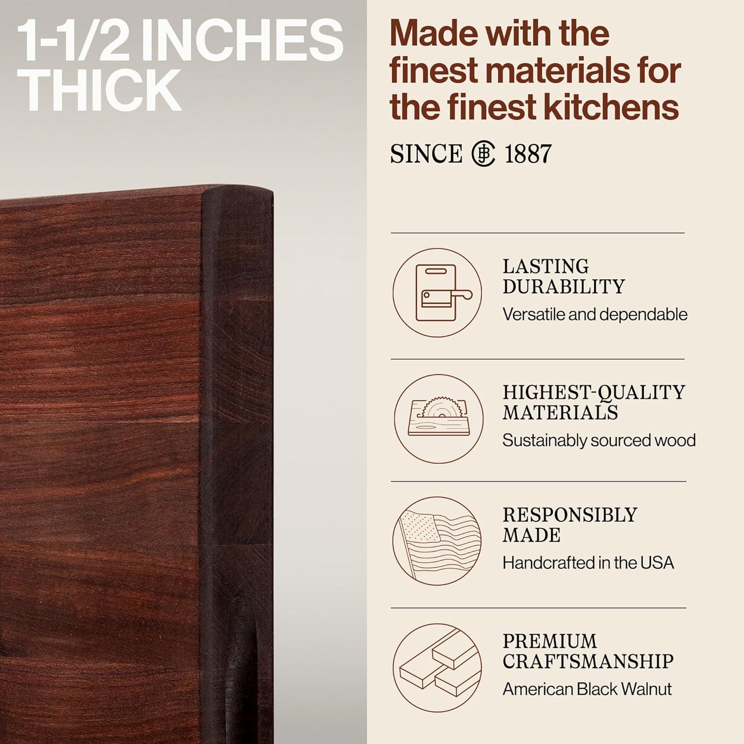 John Boos 24"x18" Reversible Walnut Cutting Board