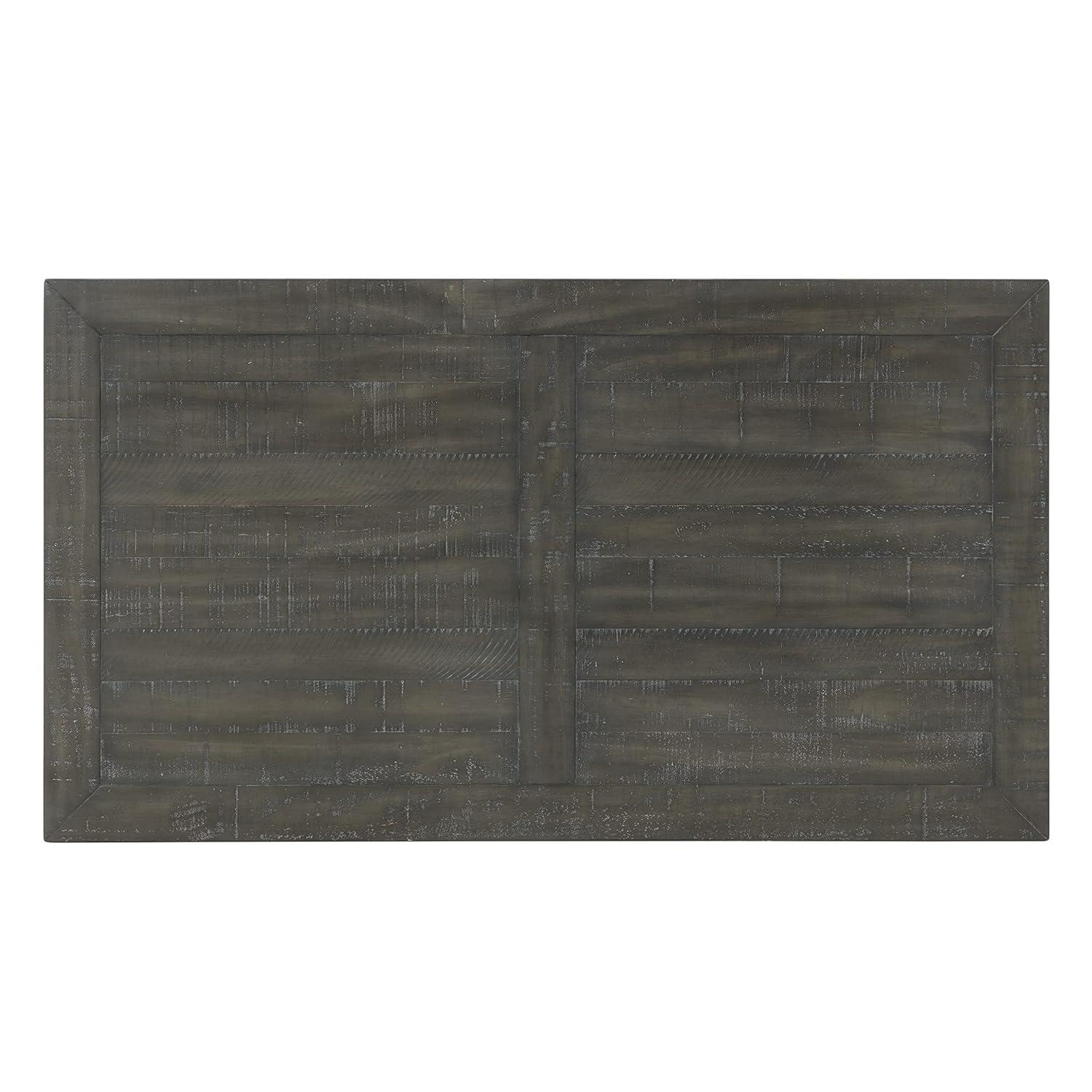 Martin Svensson Home Napa Pedestal Solid Wood Coffee Table, Grey