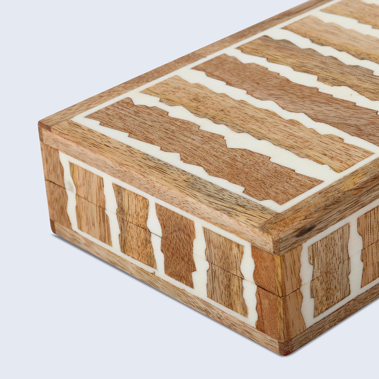 HANDICRAFTS HOME 8x5x2 Decorative Box Handmade Storage Organizer Boxes with Lids Keepsake Gift Trinket Box Display Box, Kept Safari