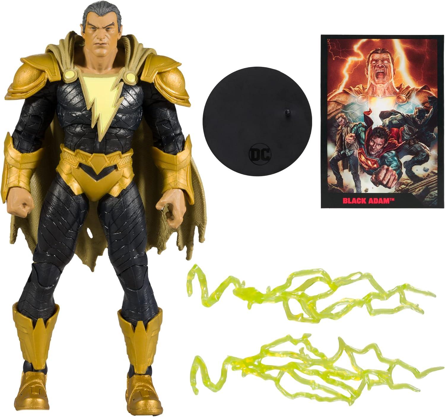 DC Direct Black Adam 7in action figure with comic