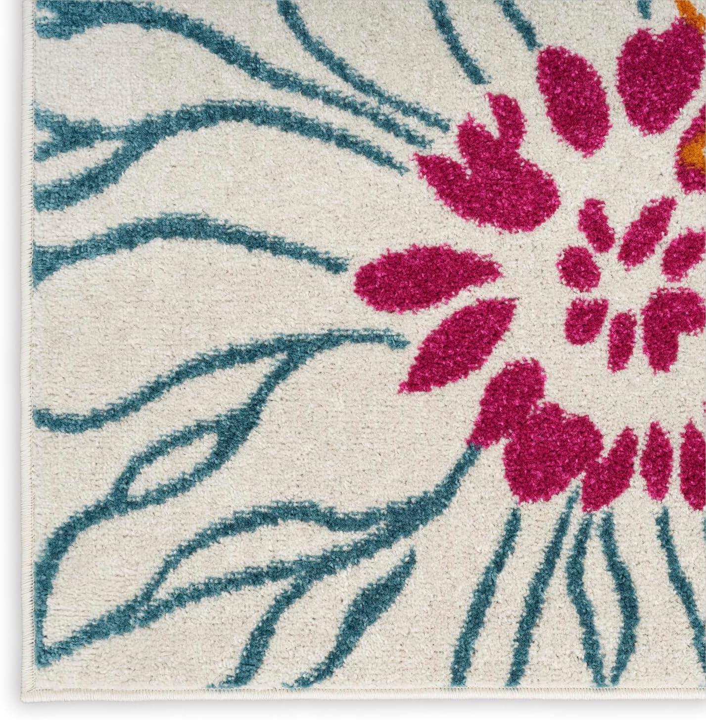 Nourison Passion Bohemian Transitional Floral Indoor Area Rug Ivory/Multi 8' x 10'