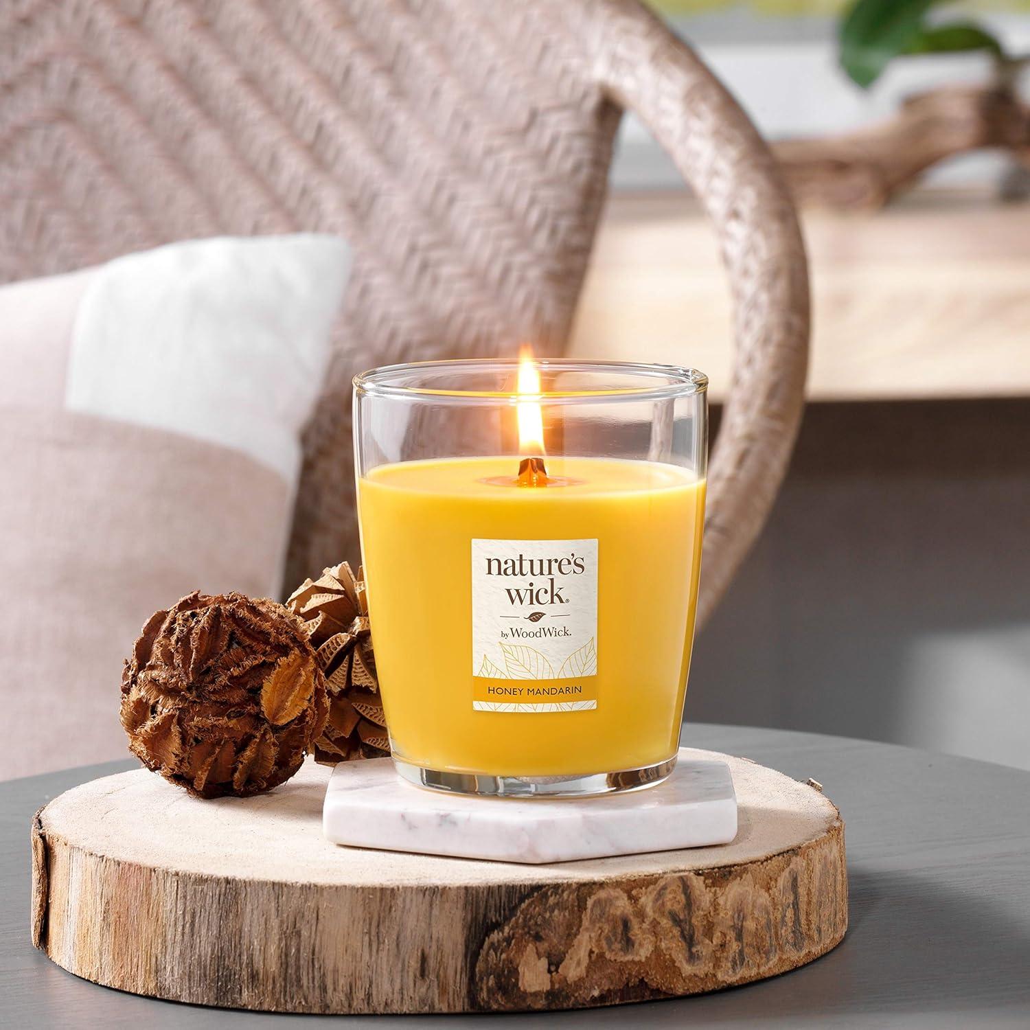 Nature's Wick Honey Mandarin Candle