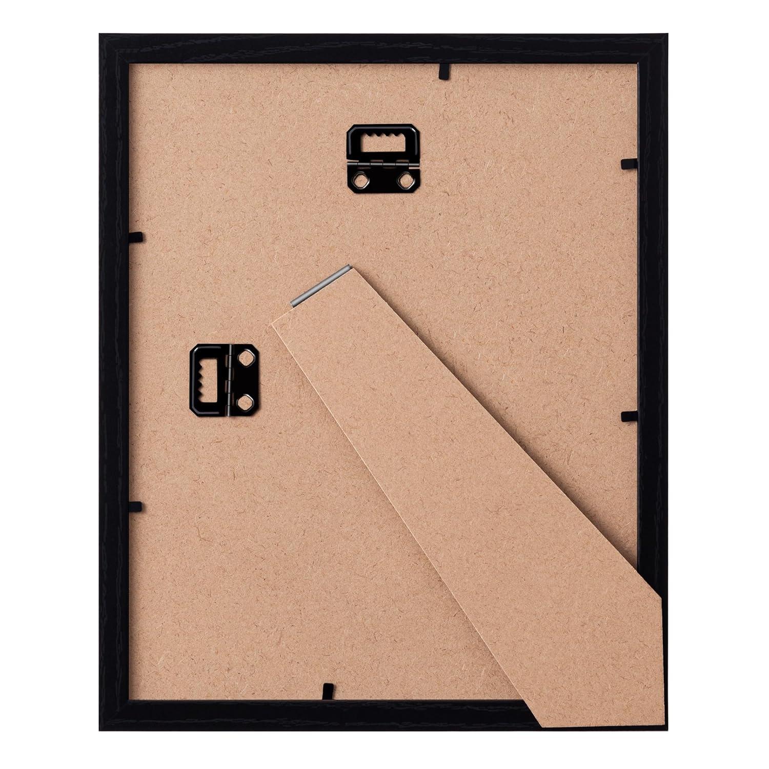 eletecpro 8x10 Picture Frames Set of 10, Picture Frame Collage Wall Decor Display 5x7 Photo With Mat or 8x10 without Mat, Home Decor Gallery Frame for Table Top or Wall Mounting, Black