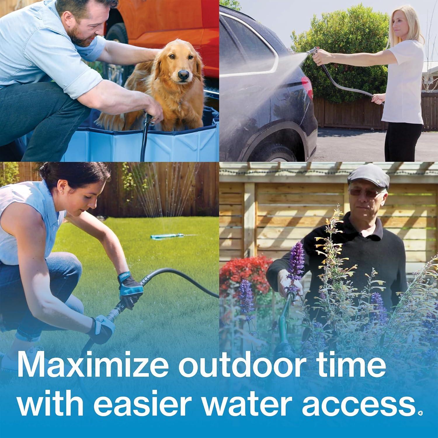 1/2 in. NPT inlet and 3/4 in. Hose Connector x 6 in. L House Hydrant V1+ Modern Outdoor Wall Faucet