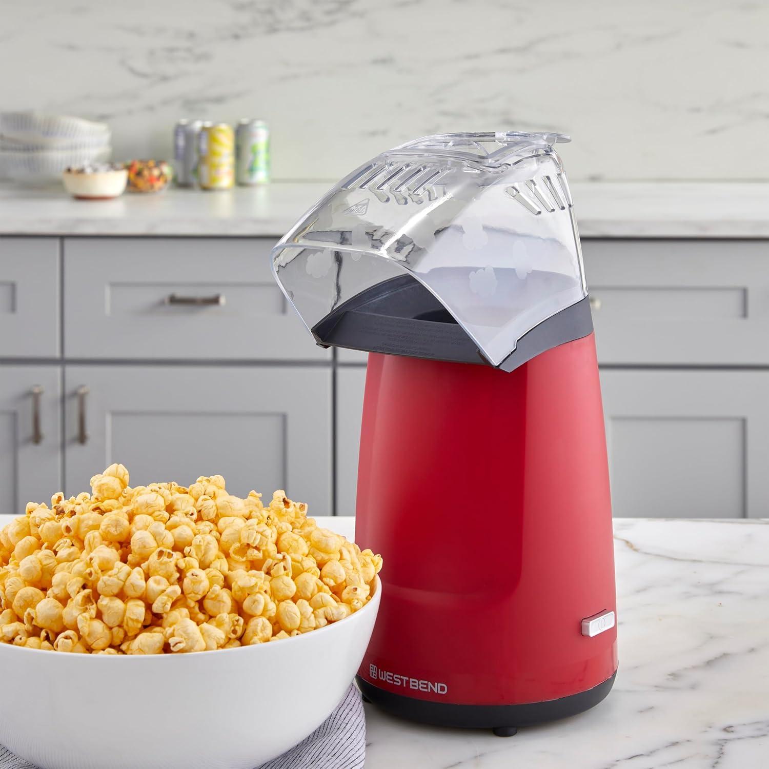 West Bend Air Crazy 4 Qt. Hot Air Popcorn Machine, in Red