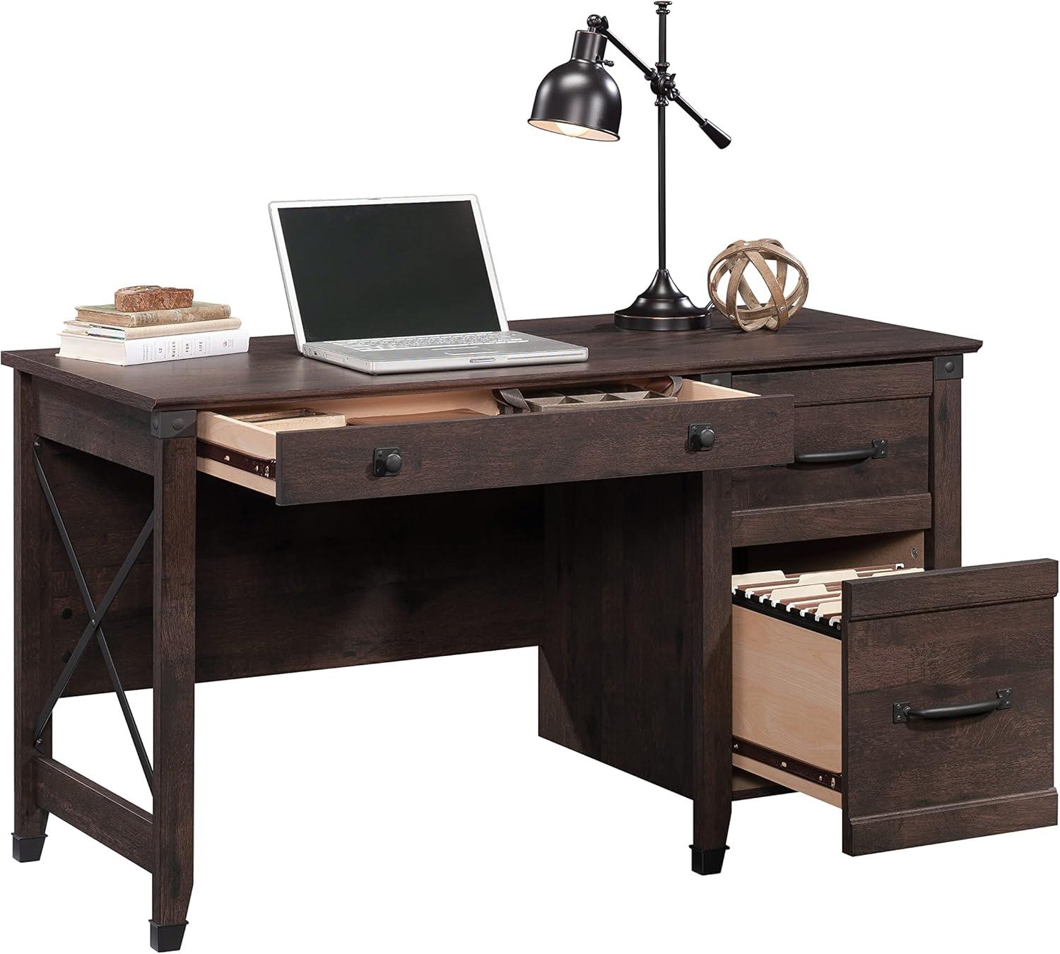 Carson Forge Desk with 3 Drawers - Sauder