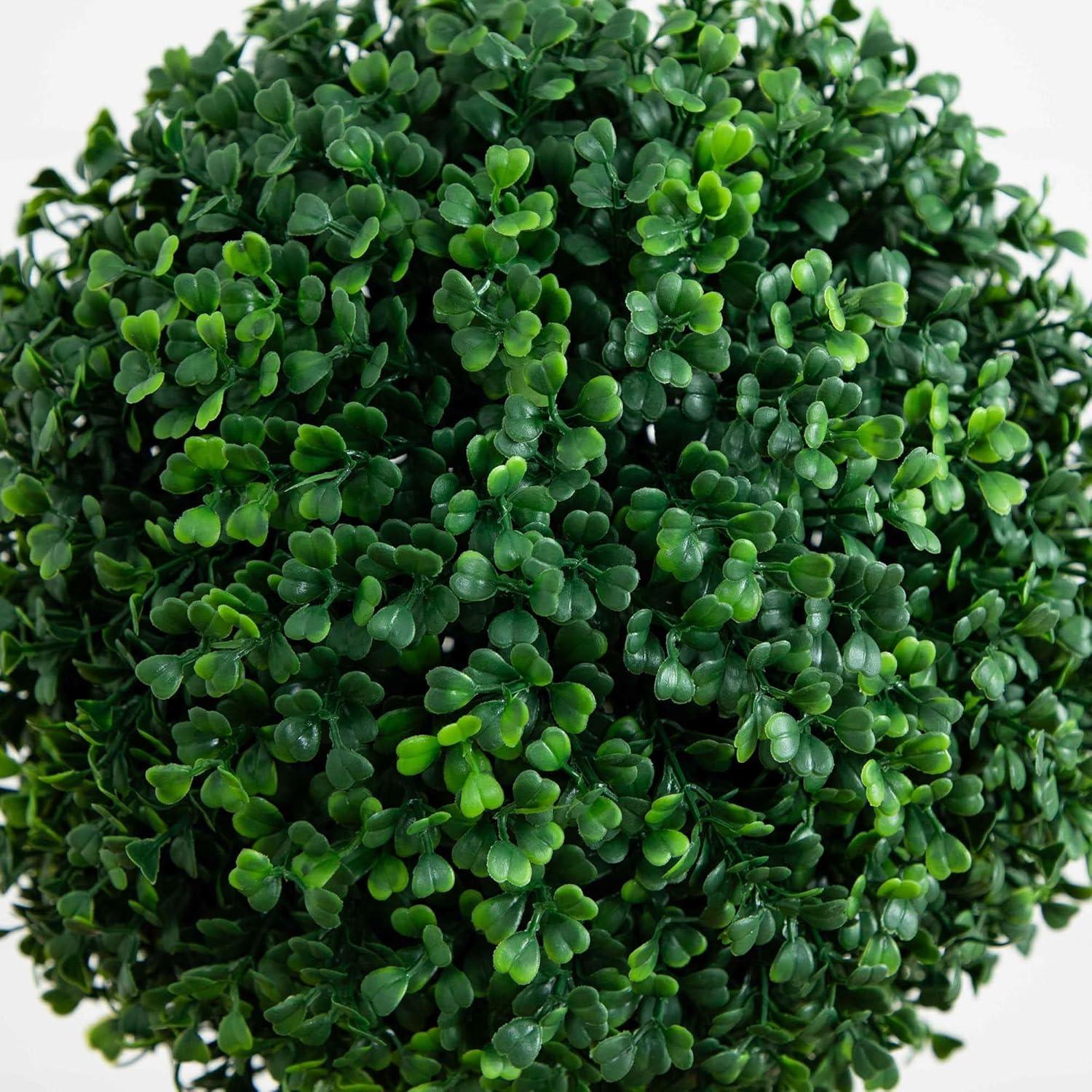 Nearly Natural 4ft. Artificial Triple Ball Boxwood Topiary Tree (Indoor/Outdoor)