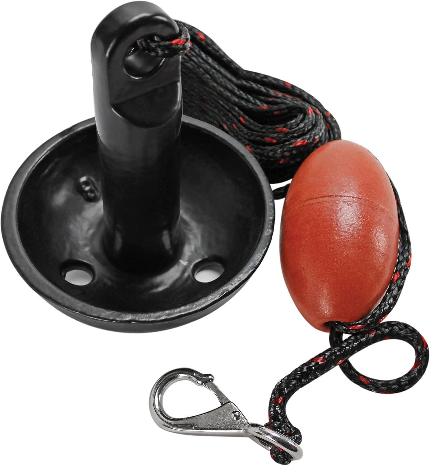 8 lbs Black Mushroom Anchor Kit with Rope and Buoy