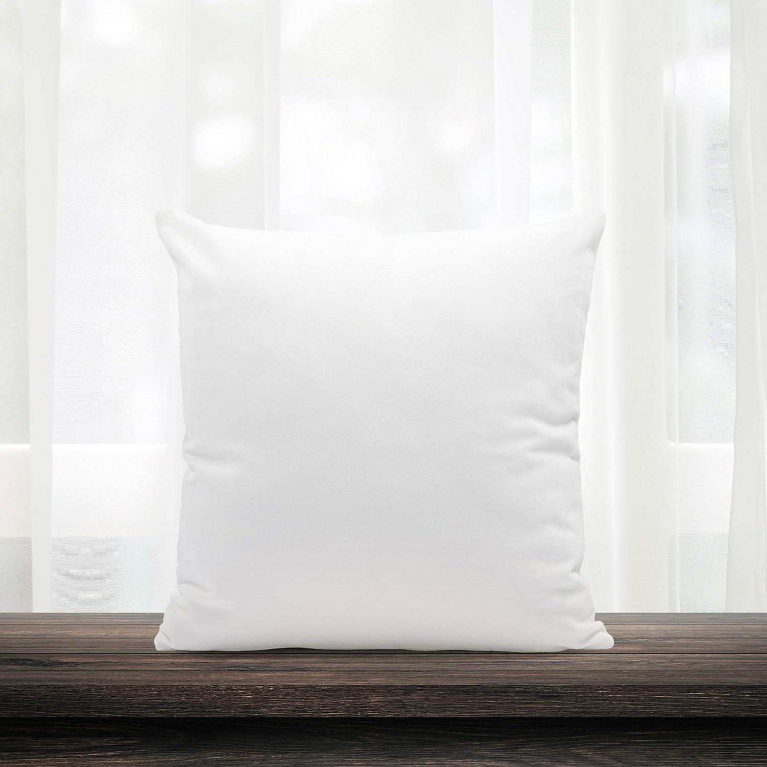 Martex Euro 26x26 White Pillow Insert - Down Alternative, Soft, Decorative for Bed/Couch