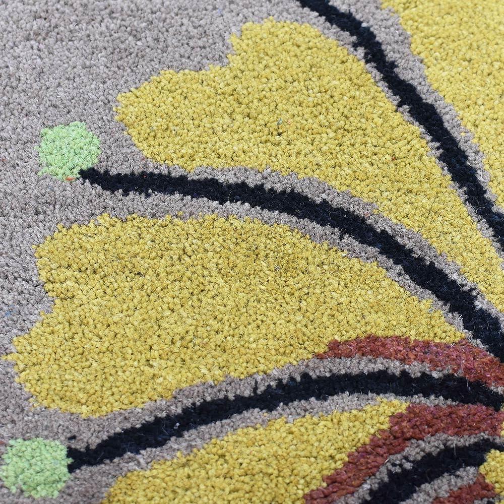 Rugsotic Carpets Hand Tufted Wool Eco-Friendly Area Rugs - 4'x6', Rectangle, Camel, Modern Contemporary Design, High Pile Handmade Anti Skid Rugs for Living Room, Bed Room (K00219)